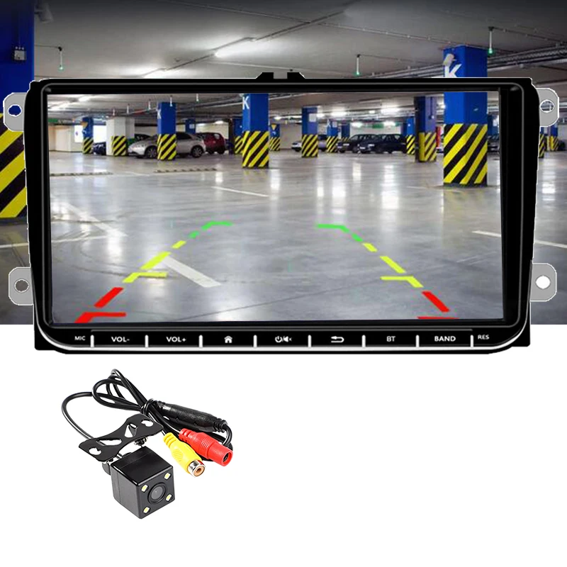 2 Din 9 &quotМультимедиа Mirrror Link для Bora Golf VW Polo Passat B6 B7 Touran стерео радио MP5 плеер gps