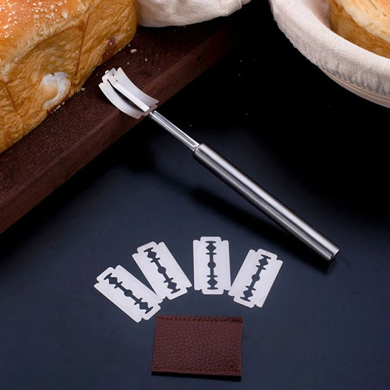 

Нож для хлеба, инструмент для резки, Кондитерский Резак с лезвием из углеродистой стали, нож для выпечки, Практичный Нож для нарезки багета, хлеба