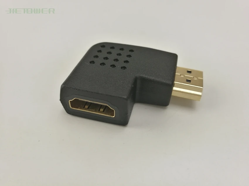 

HDMI Adapter 90 Degree Right Angled HDMI A Male To Female Cable Coupler Adaptor For HDTV Wholesale 50pcs/lot
