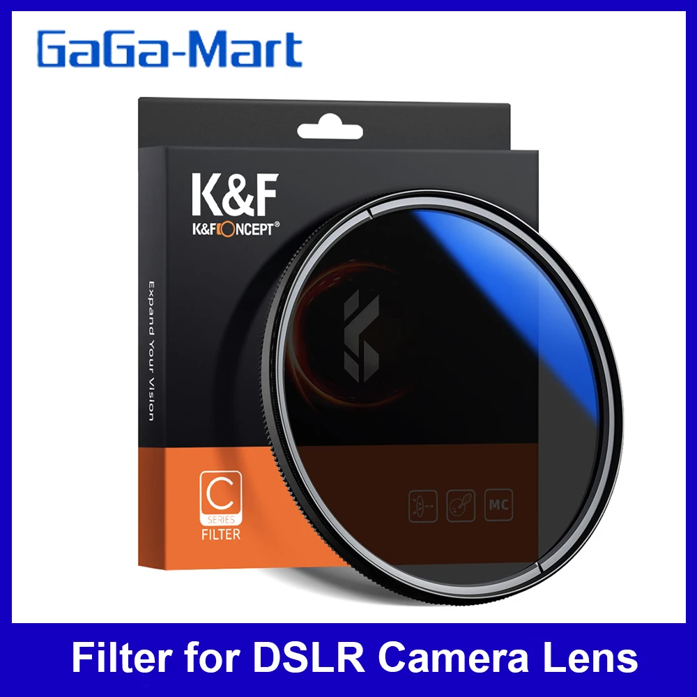 Ультратонкий поляризационный фильтр K & F CONCEPT 62 77 /82 мм CPL оптический многослойный