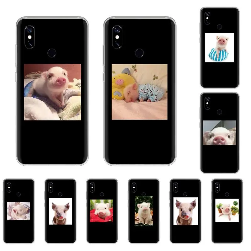 Piggy прекрасный мультфильм Свинья мягкий чехол для телефона из ТПУ Xiaomi Mi 8 9 SE T A2 MAX3