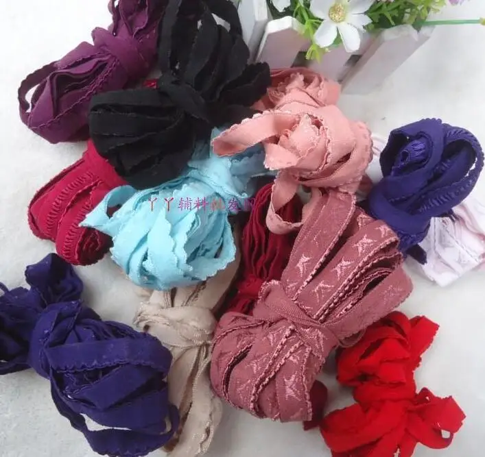 10 Meters Various Colors 2 Layers Elastic Lace Stretch 1cm Wide Trim Ribbon Sewing Underwear Craft DIY Garment | Дом и сад