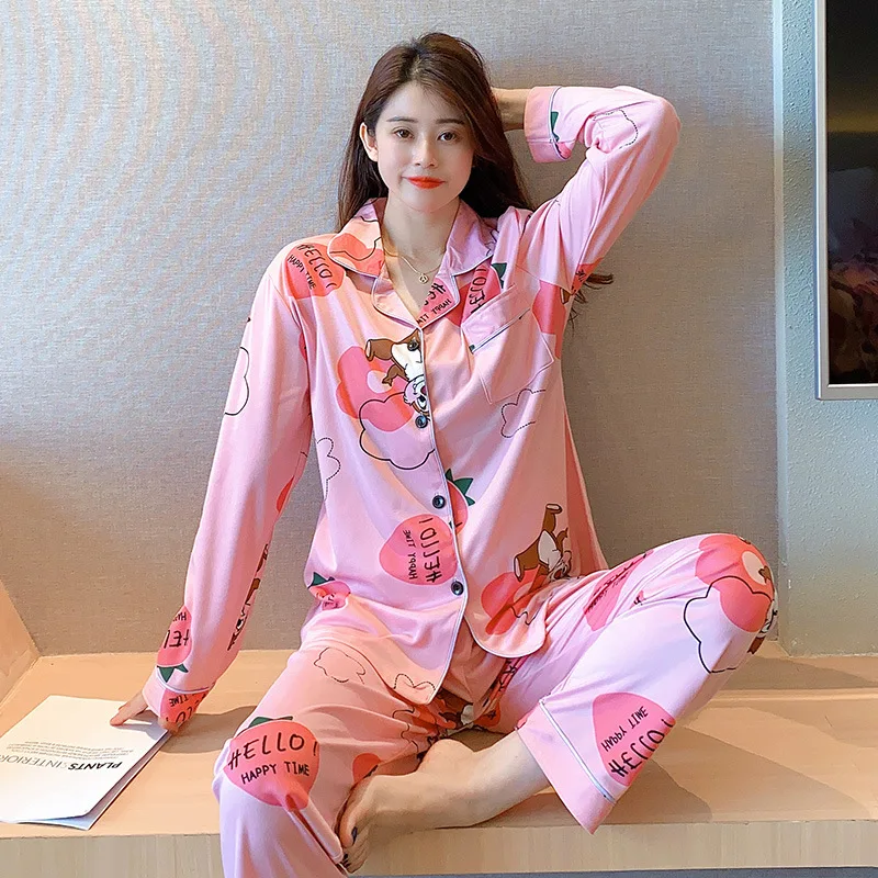 Новинка тонкие пижамы для беременных одежда женщин комплект с принтом свободная