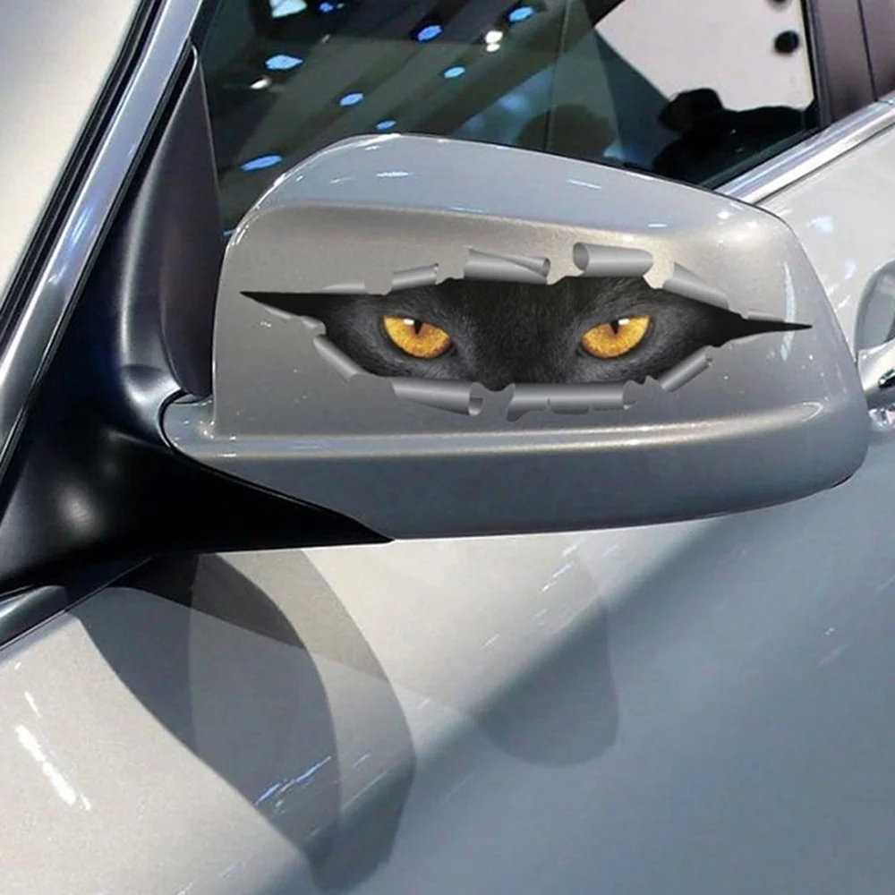 3D Стайлинг автомобиля забавные кошачьи глаза наклейка для Nissan Altima Juke Murano Pathfinder