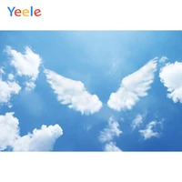 yeele decor photocall cloud wings blue sky ins nice photography backdrops personalized photographic backgrounds for photo studio