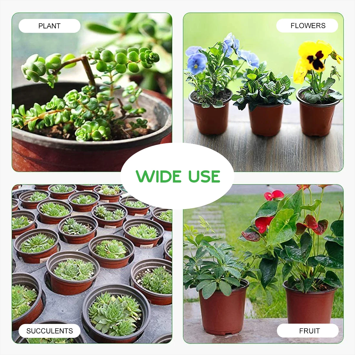 20pcs Disposable Plant Flower Pots Nursery Seedlings Pot Lightweight Two-Tone Soft Flower Plant Container Seed Starting Pots images - 6