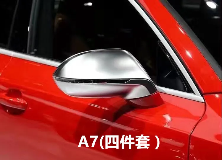 

Replacement with clips Tremella side mirror covers rearview Silver mirror caps for Audi A3 Q3 RS3 A4 A5 A7 TT TTS B8