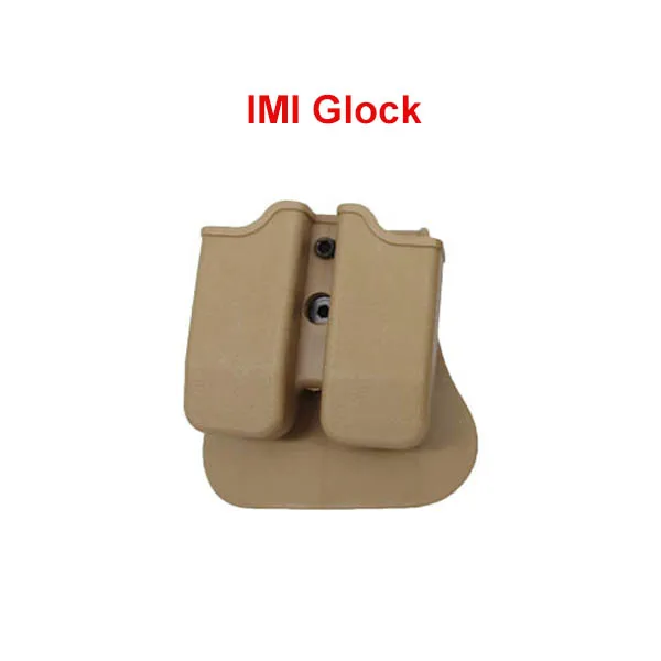 Sand for Glock 9 мм IMI сумки для журналов Glock 17 M9 1911 охотничий кобура Быстрый Двойной Журнал Mag Тактические страйкбол сумки для пейнтбола - Цвет: Sand for Glock