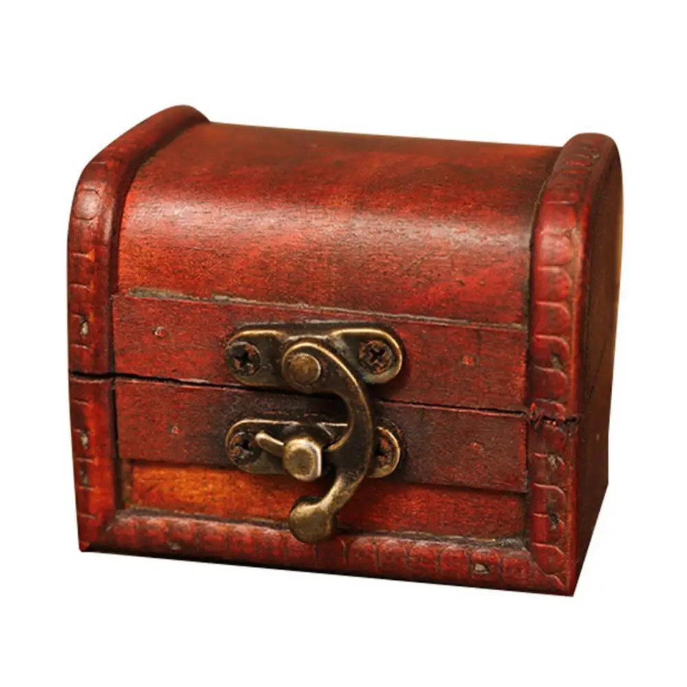 

80% Hot Sale Antique Treasure Chest Jewelry Bracelet Gift Cards Storage Box Case Organizer