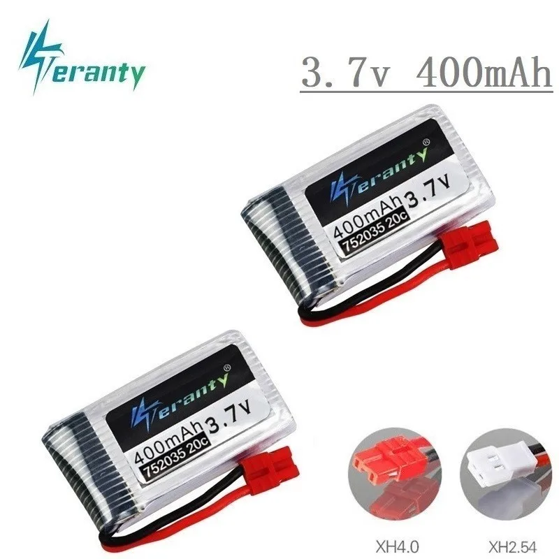 Литий полимерный аккумулятор 3 7 в 400 мАч для SYMA X15 X5A 1 X15C X15W H31 X4 H107 KY101 E33C E33 U816A V252 H6C 2