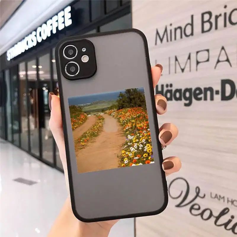 

Cottagecore Style pattern Phone Cases matte transparent For iphone 7 8 11 12 plus mini x xs xr pro max cover