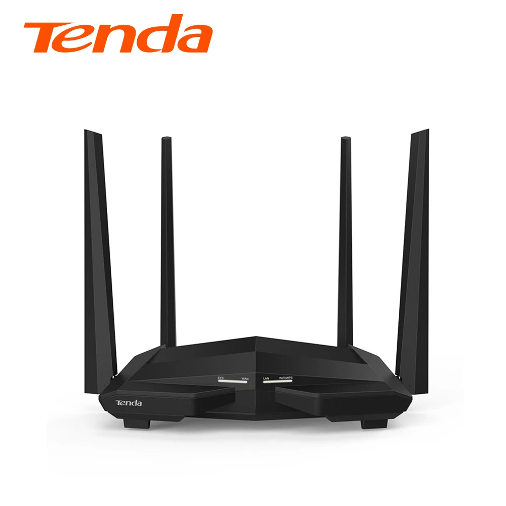 Tenda AC10 Новый двухдиапазонный беспроводной маршрутизатор Wi-Fi AC1200 с