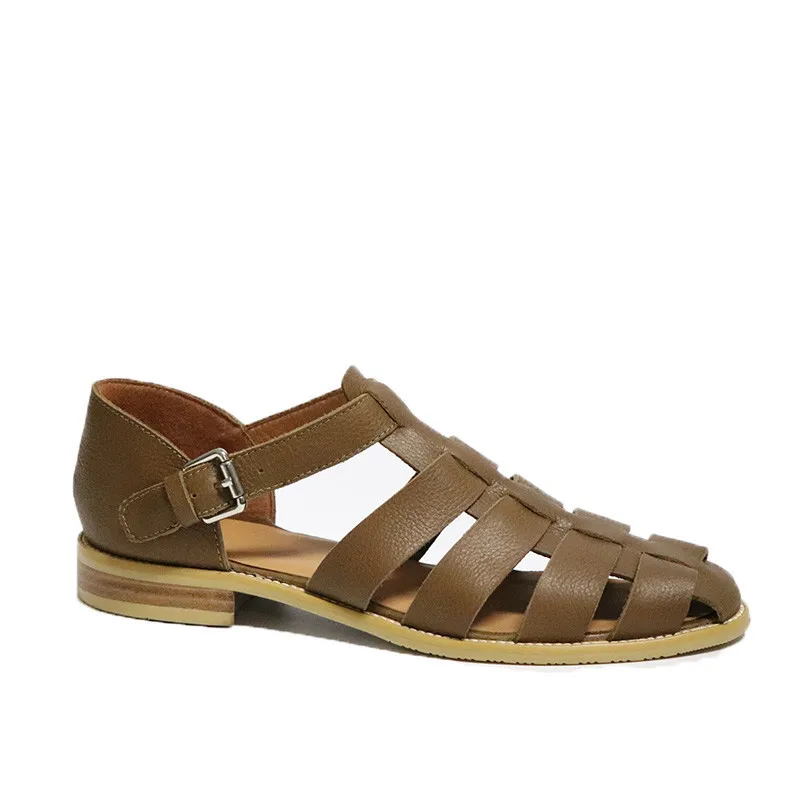 Сандалии мужские из натуральной кожи босоножки ручной работы натуральная