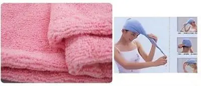Hair-drying Ponytail Holder Cap Towel E#CH Magic Quick-Dry Hair Lady N Microfiber | Дом и сад