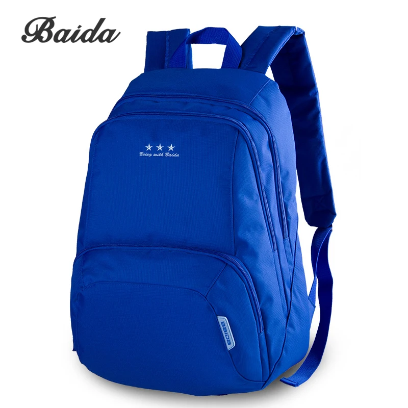 Модный женский рюкзак Mochila, Одноцветный рюкзак для путешествий, рюкзак для подростков, девочек и мальчиков, школьная сумка высокого качества - Цвет: Deep blue