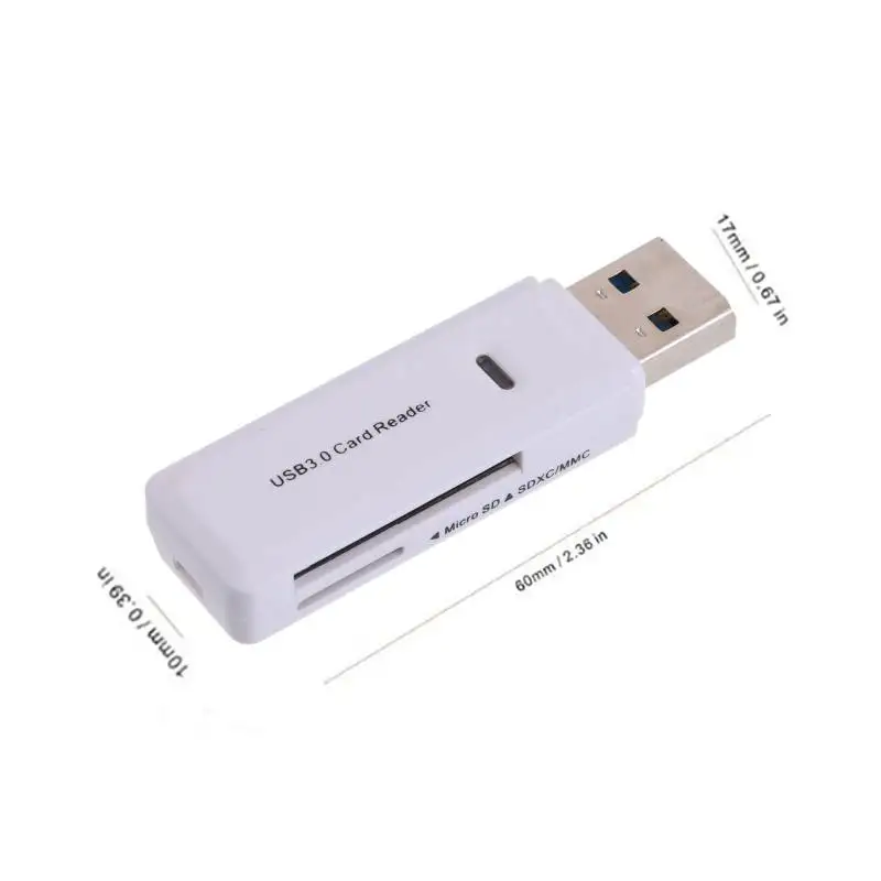 Mini USB 3.0 High Speed Card Reader Class10 Support Micro SD TF MMC SDXC with LED Indicator Memory Readers | Компьютеры и офис