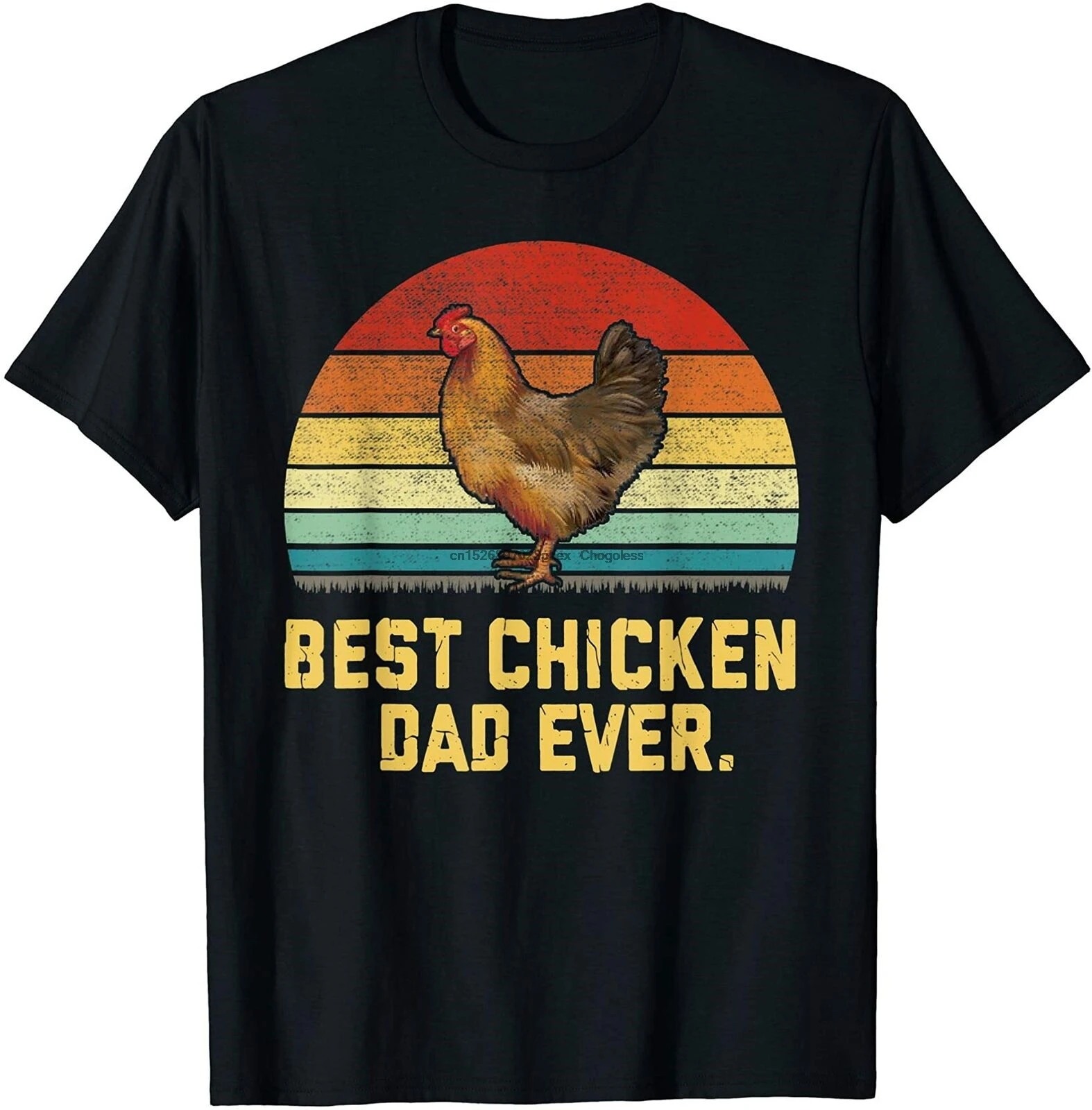 

Vintage Best Chicken Dad Ever T-Shirt Funny Vintage Gift For Men Women