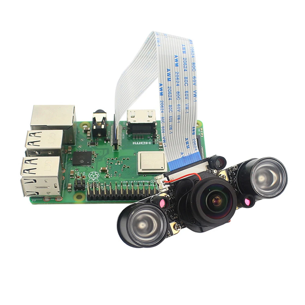 Raspberry Pi 4 IR CUT Камера 5MP 1080P Ночное видение модуль с автоматически для 4B 3B|Аксессуары