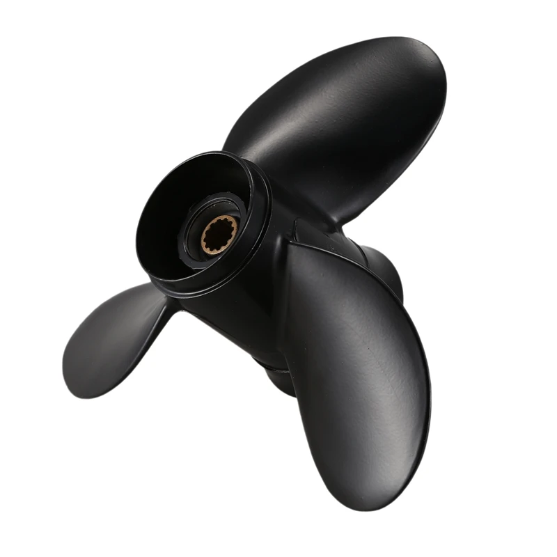 

8.9*8.5 Black Boat Outboard Propeller for Tohatsu 2 Stroke 9.8HP Aluminum Alloy 3B2-64517-0 Boat Motor