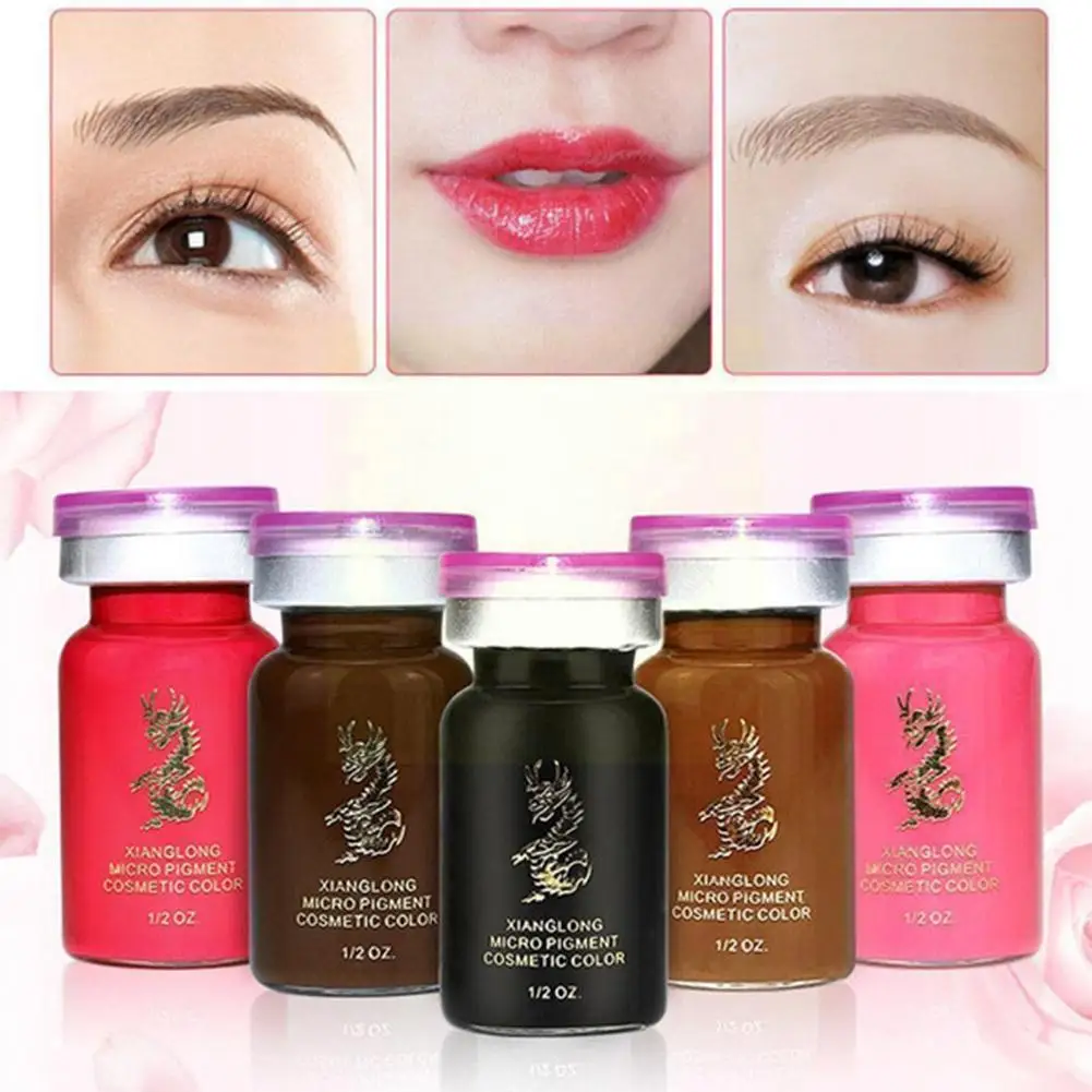 

1pc Ink Eyeliner Bleaching Durable Emulsions Semi Permanent Pigment Makeup Tattoo Microblading Coloring Beauty Tool Eyebrow R9e7