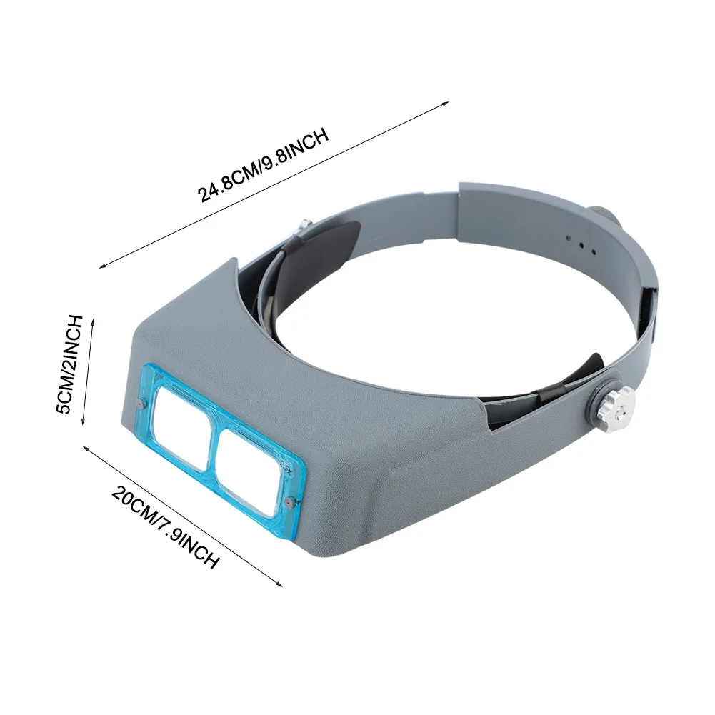 Увеличительное стекло для чтения с повязкой на голову 4 регулируемые оптические