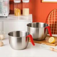 stainless steel mixing bowls set of 2 non slip deepen whisking bowls set mixing bowls for salad cooking baking ice cream