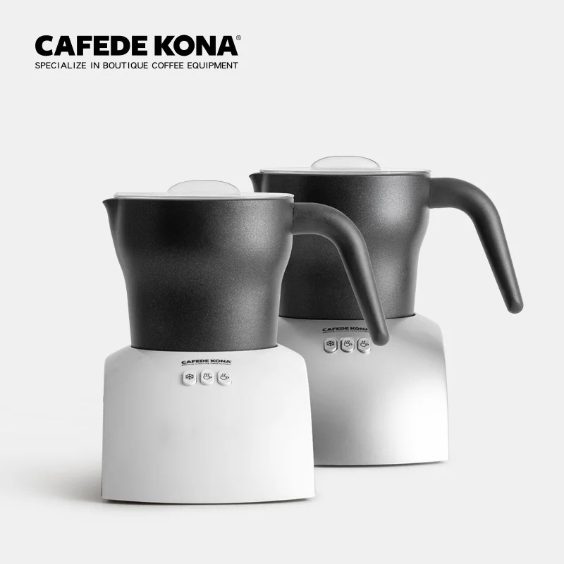 

CAFEDE KONA Electric Milk Frother Household Coffee Milk Frother Cold and Hot Commercial Fully Automatic Frother Can Heat Milk