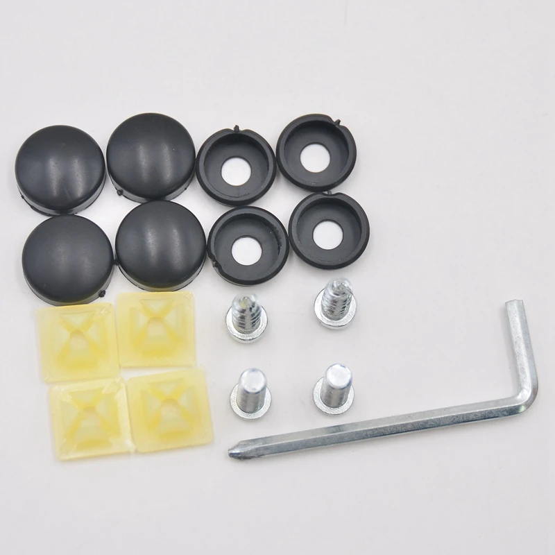 17 Pcs Car License Plate Frame Security Anti-Theft Screw Bolt Fasteners Snap Cover | Автомобили и мотоциклы
