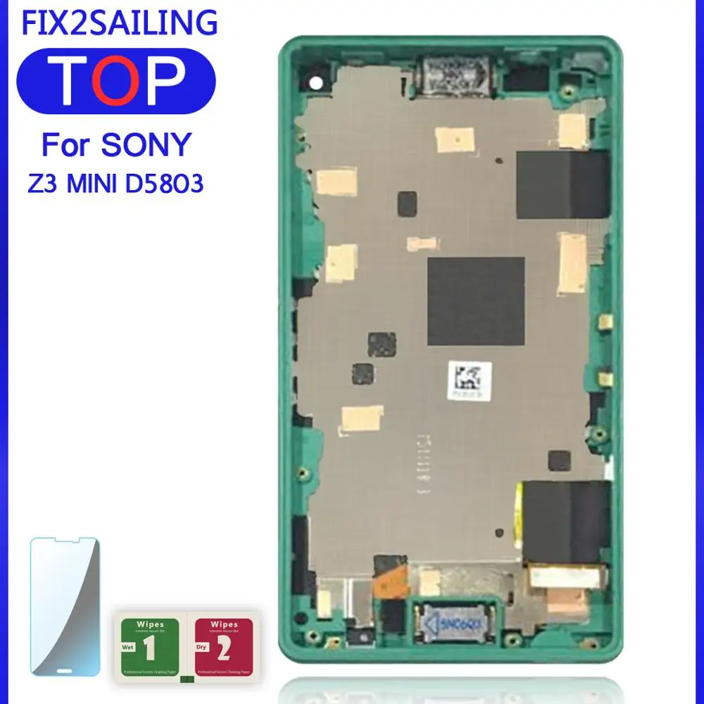 Для SONY Xperia Z3 компактный ЖК сенсорный экран с рамкой Mini D5803 D5833 100% протестированный