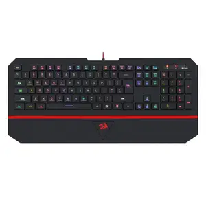 redragon k502 gaming keyboard rgb led backlit illuminated keyboard 104 key with wrist rest computer gaming keyboard free global shipping