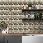 Современные кухонные наклейки, водостойкие маслонепроницаемые Классические мраморные узорные настенные наклейки, прозрачная плитка, цельная самоклеящаяся наклейка