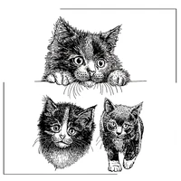 cat clear stamps scrapbooking crafts decorate photo album embossing cards making clear stamps new