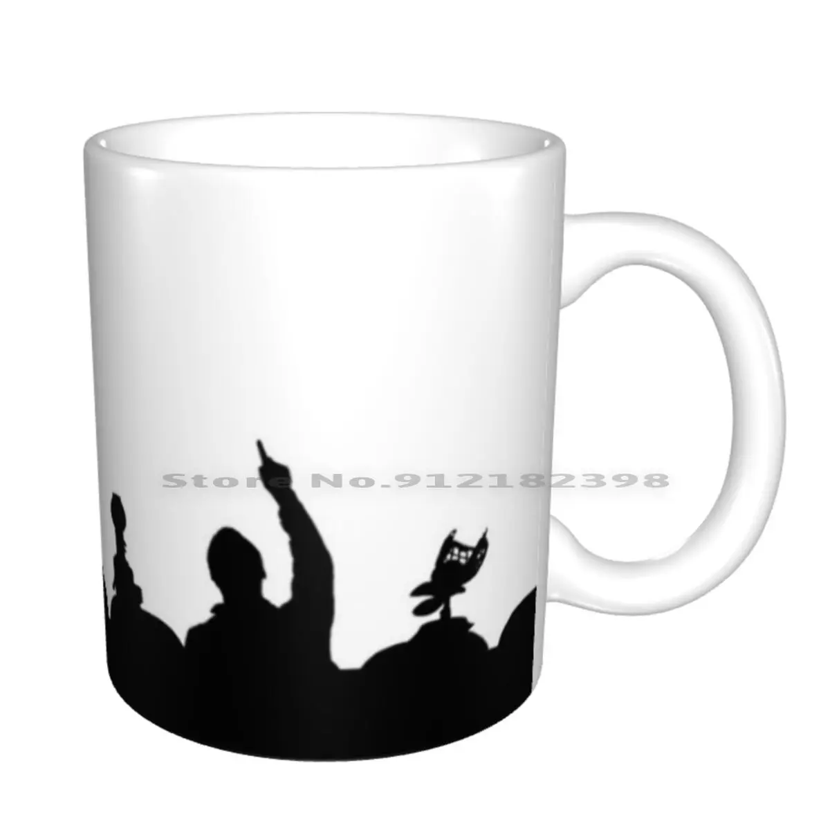 Керамические кружки Mst3k силуэт кофейные чашки Кружка для молока и чая