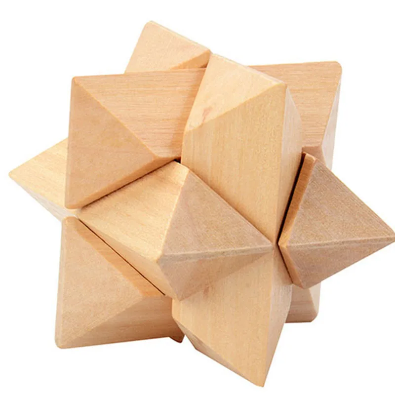 

Creative 3D DIY Kongming Lock Toys Chinese Traditional Unique Wooden Puzzles Classical Intellectual Cube Educational Toy