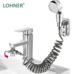 multifunction faucet shower head spray set washing hair sink connector handheld shower with hose for pet bathroom kitchen tools free global shipping