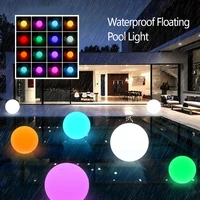 lawn lamp floor led light bulb remote control luminous ball waterproof 16 colorful outdoor landscape garden light home decor