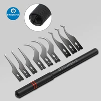 mach series blade set handmade for iphone cpu ic chip glue removal scraper mobile phone maintenance tool knife
