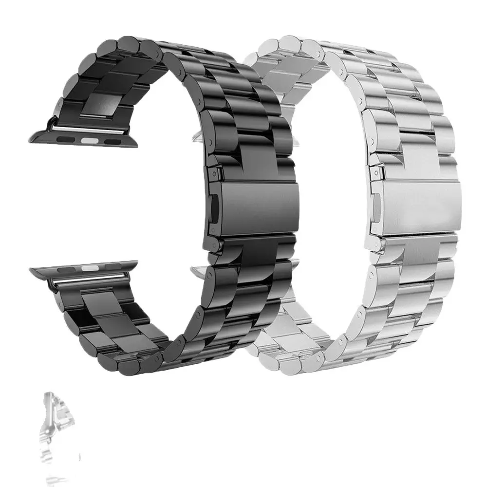 

Stainless Steel Strap For Apple watch band 40mm 44mm 5 4 3 watch strap 38mm 42mm Bracelet Sport Metal WatchBand for iWatch 3 2 1