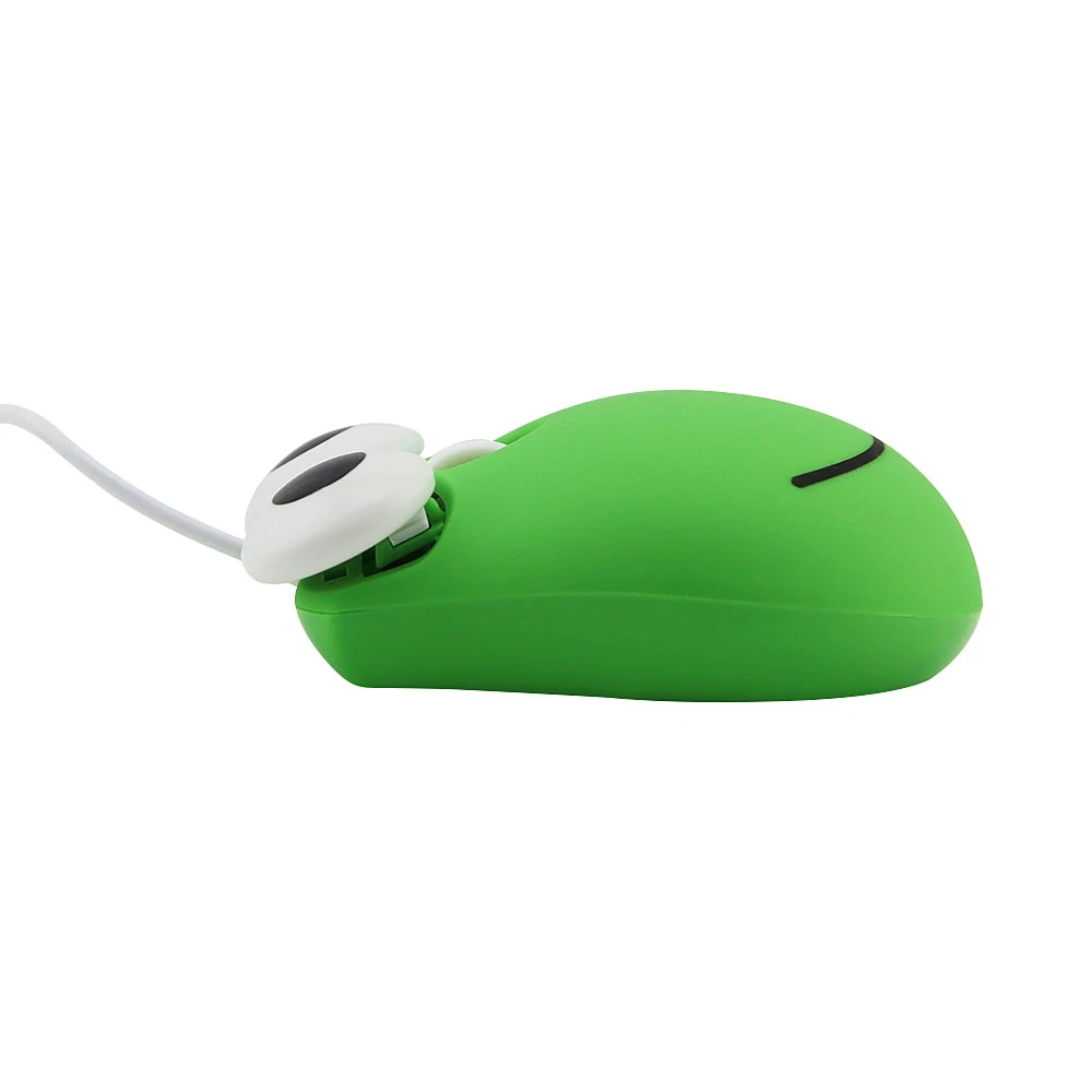 

Cute Frog Cartoon Computer Mouse Wired Optical Ergonomic Mouse Creative 3D Gaming Mouse High Quality Brand New Mouse for Laptop