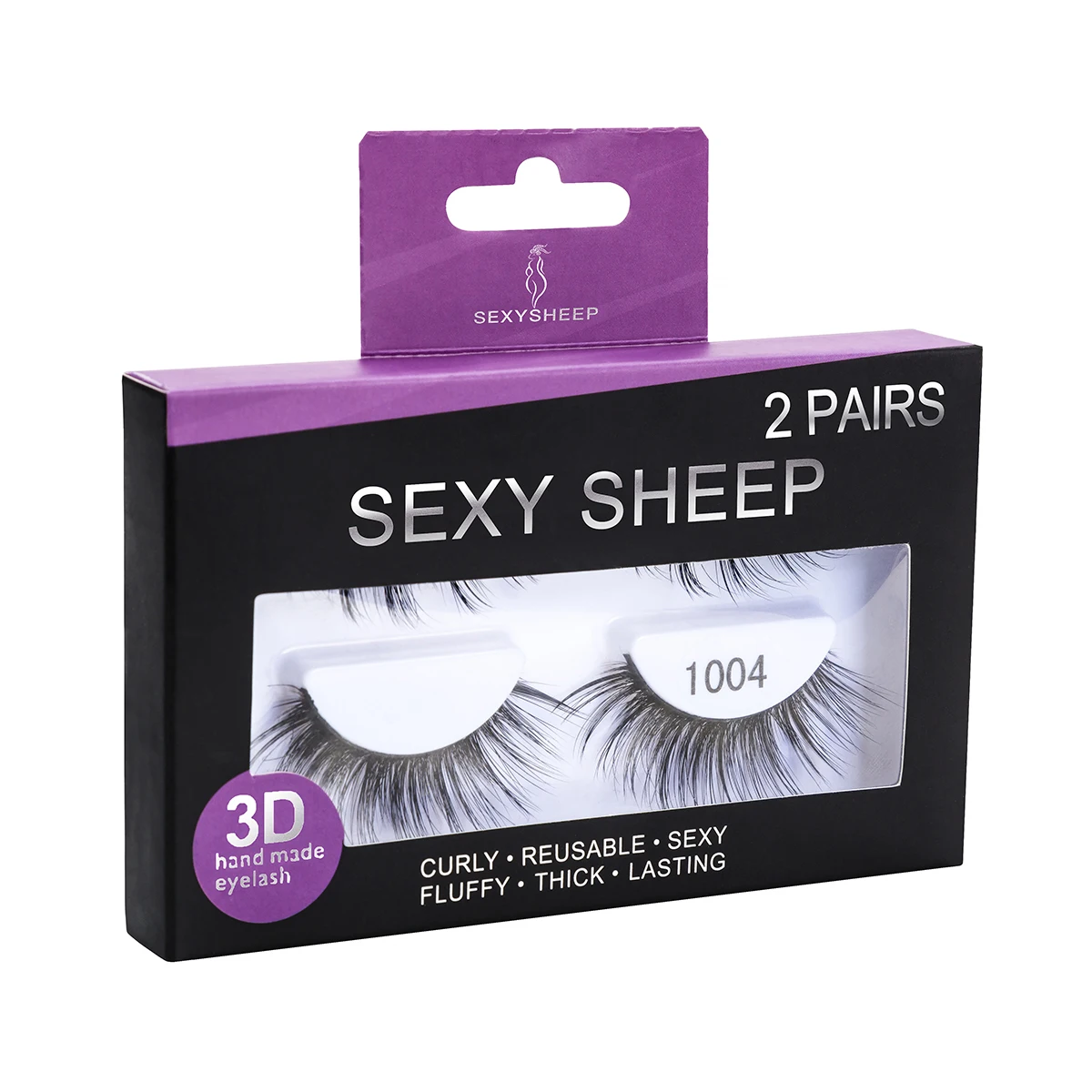 SEXYSHEEP 2 пары натуральные накладные Искусственные ресницы длинный макияж 3d