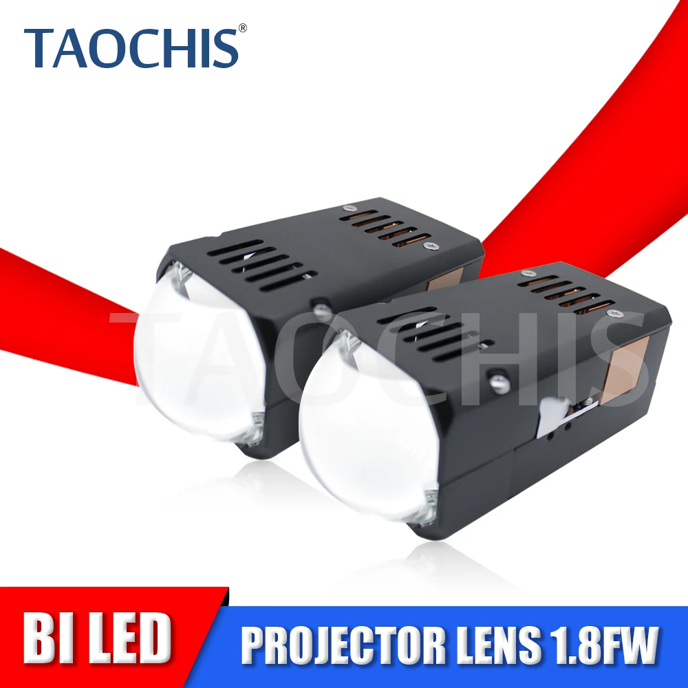 

Taochis 1.8Inches FWHL Bi Led Projector Lens 50w Low Beam High Beam Automotive Lights Auto Accessories Upgrade Led Car Light