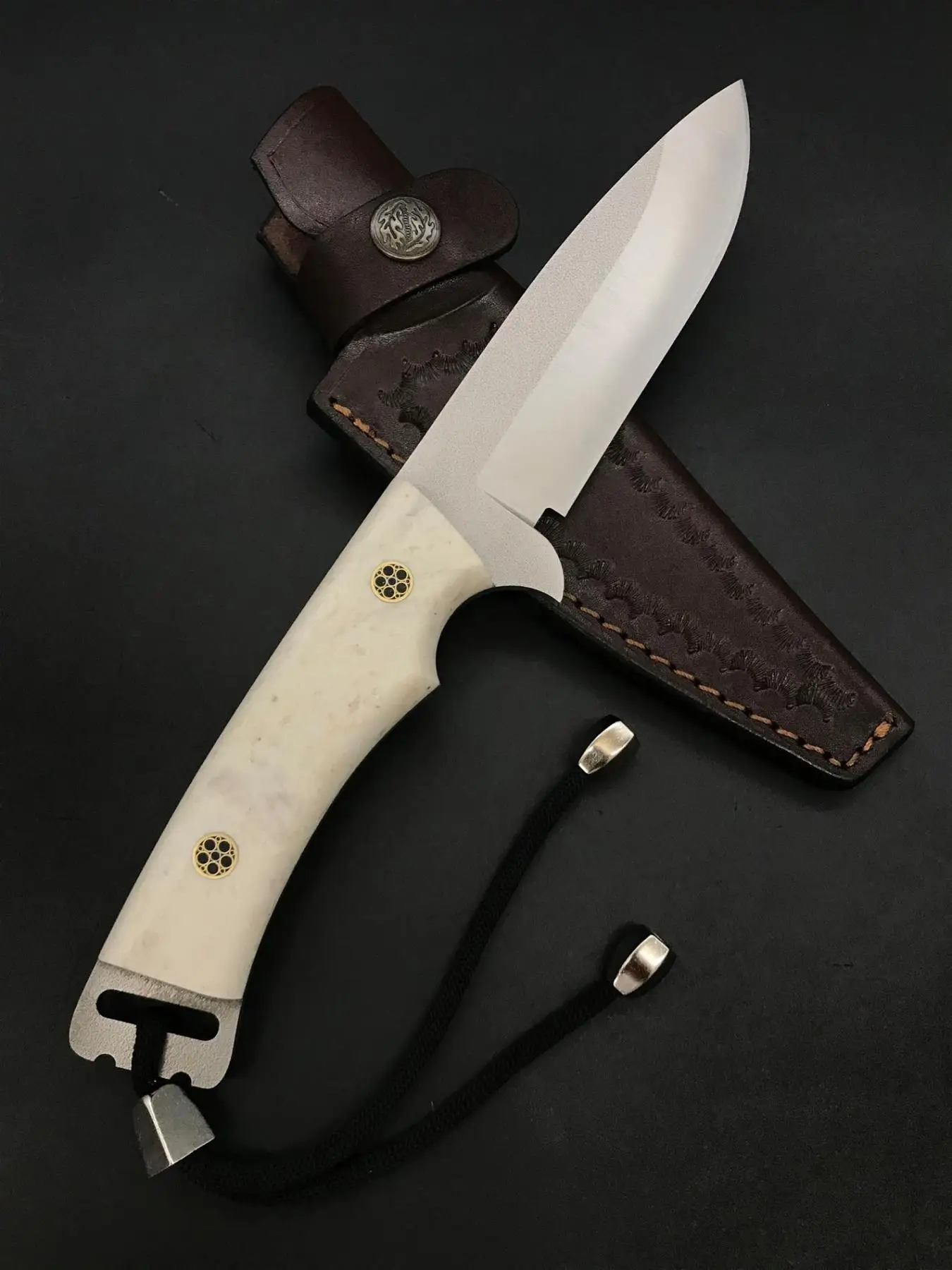 Günstig Handgemachte N690 Bushcraft Messer TK75