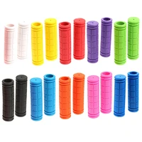 1 pair durable bicycle grips anti slip soft rubber handlebar cover with high flexibility for mountain road bike parts