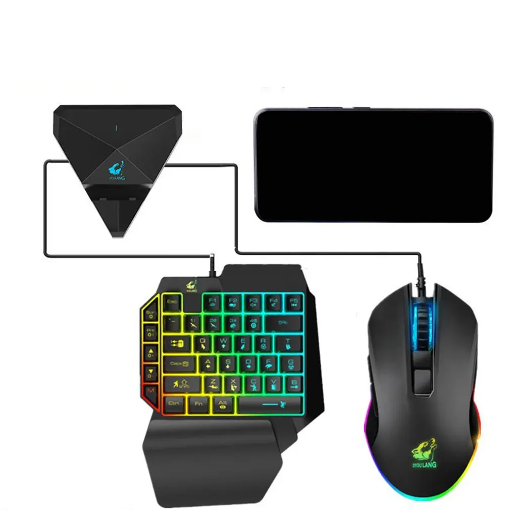 

Gaming Keyboard And Mouse Combination RGB Backlit Gaming Keyboard With Multimedia Keys Wrist Rest For Mobile Gamers hot sale