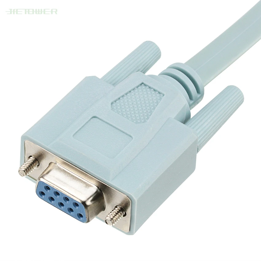 

300pcs/lot Cat5e RJ45 CAT6 to RS232 DB9 Console Ethernet Cable Adapter for Router Network Z09 Drop ship wholesale cheap