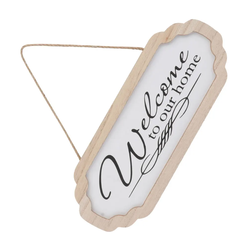 

1Pc Creative Wooden Door Sign Welcome Hanging Tag Door Hanging Decoration