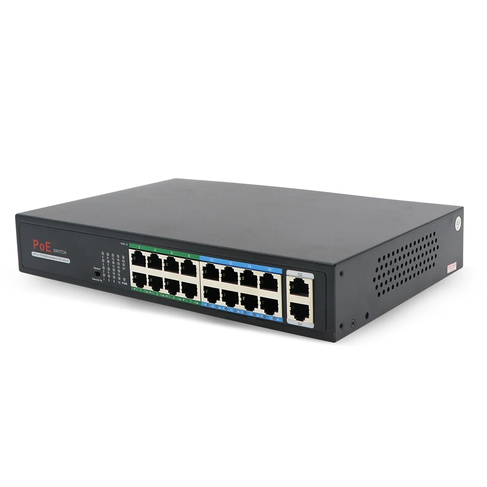 Удлинитель Jeatone 250m 4/8/16/24 + 2-портовый Ethernet-сплиттер с 8-портовым s PoE + 2-Uplink 10/100 Мбит/с для IP-камеры/видеодомофона от AliExpress RU&CIS NEW