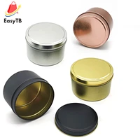 candle tins for diy candle making metal round candle containers for diy candle making storage black gold rose gold silver