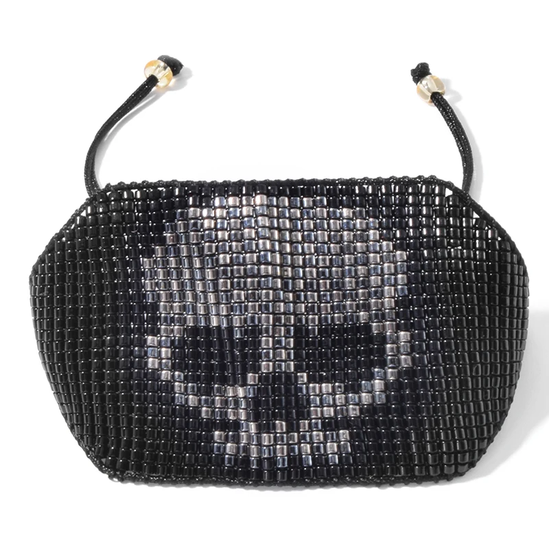 

YAUKIA MIYUKI Beads Bracelets Skull Black Handmade Woven Bohemian Armband Pulseras Mujer Bileklik 2021 New Fashion Jewelry
