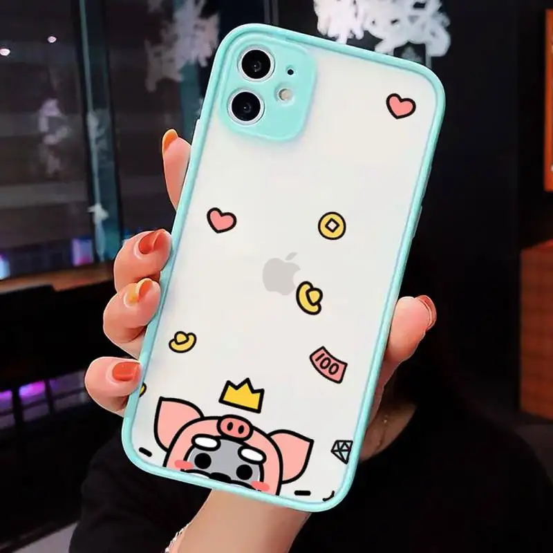 

schnauzer dog cute Cartoon Phone Cases matte transparent For iphone 7 8 11 12 plus mini x xs xr pro max luxury brand cover